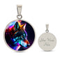 Wild Wolves Lovers Gift - Luxury Circle Necklace special animal lover, wolf lover, zoo keeper...
