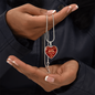 Luxury Necklace Pendant - Birthday Gift for Step Daughter - Even Though You Aren't My Blood I Love You As If You Were - Great Gift From Step Father Mother