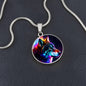Wild Wolves Lovers Gift - Luxury Circle Necklace special animal lover, wolf lover, zoo keeper...