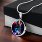 Wild Wolves Lovers Gift - Luxury Circle Necklace special animal lover, wolf lover, zoo keeper...