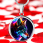 Wild Wolves Lovers Gift - Luxury Circle Necklace special animal lover, wolf lover, zoo keeper...