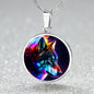 Wild Wolves Lovers Gift - Luxury Circle Necklace special animal lover, wolf lover, zoo keeper...