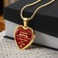 Luxury Necklace Pendant - Birthday Gift for Step Daughter - Even Though You Aren't My Blood I Love You As If You Were - Great Gift From Step Father Mother