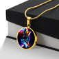 Wild Wolves Lovers Gift - Luxury Circle Necklace special animal lover, wolf lover, zoo keeper...