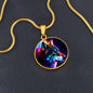 Wild Wolves Lovers Gift - Luxury Circle Necklace special animal lover, wolf lover, zoo keeper...