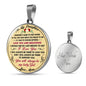 Proud Mom To Daughter Gift Sometime It's Hard To Find Words To Tell You Necklace Gift For Birthday Wedding