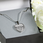 Daughter Gift From Dad - To My Amazing Daughter Inspirational Jewelry Necklace Heart Pendant - Perfect for Birthday Graduation Back to School or Any Special Occasion Anniversary