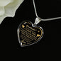 Gift for Granddaughter from Grandpa Grandparent - Inspirational Novelty Luxury Heart Necklace for Birthday Christmas or Gift Occasion