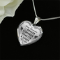 Daughter Gift From Dad - To My Amazing Daughter Inspirational Jewelry Necklace Heart Pendant - Perfect for Birthday Graduation Back to School or Any Special Occasion Anniversary