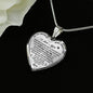 Valentine Gift For Girlfriend Lover - Novelty Inspirational Romantic Luxury Heart Necklace
