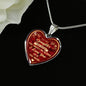Luxury Necklace Pendant - Birthday Gift for Step Daughter - Even Though You Aren't My Blood I Love You As If You Were - Great Gift From Step Father Mother