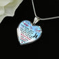 Birthday Gift, Valentine Gift Ideas, Husband and Wife Gift - Luxury Unique Inspirational Heart Necklace