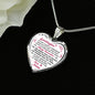 To My Granddaughter Birthday Gift Luxury Heart Necklace for Special Occasion