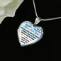 To My Daughter Mom Loves You Necklace Heart Pendant Luxury Gift For Little Girls