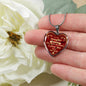 Luxury Necklace Pendant - Birthday Gift for Step Daughter - Even Though You Aren't My Blood I Love You As If You Were - Great Gift From Step Father Mother