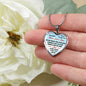 To My Daughter Mom Loves You Necklace Heart Pendant Luxury Gift For Little Girls