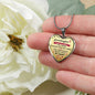 Great Gift To My Granddaughter For Birthday - Novelty Heart Necklaces from Grandpa Granddad Grandfather