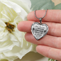 Daughter Gift From Dad - To My Amazing Daughter Inspirational Jewelry Necklace Heart Pendant - Perfect for Birthday Graduation Back to School or Any Special Occasion Anniversary