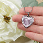 Great Gift To My Wonderful Daughter Inspirational Jewelry Necklace Heart Pendant - Perfect Present From Dad Father for Birthday Graduation Back to School or Any Special Occasion Anniversary