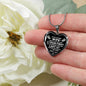 To My Girlfriend, Valentine Day Ideas for Her - Inspirational Romantic Luxury Heart Necklace Gift For Birthday, Wedding or Special Occasion.