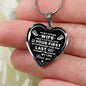 To My Girlfriend, Valentine Day Ideas for Her - Inspirational Romantic Luxury Heart Necklace Gift For Birthday, Wedding or Special Occasion.