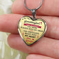 Great Gift To My Granddaughter For Birthday - Novelty Heart Necklaces from Grandpa Granddad Grandfather