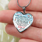 Father and Daughter Gift - To My Daughter Necklace Heart Pendant Luxury Trending Jewelry For Women