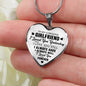 To My Gorgeous Girlfriend - Valentine Day Ideas for Her, Inspirational Romantic Luxury Heart Necklace Gift For Birthday, Wedding or Special Occasion