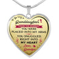 Great Gift To My Granddaughter For Birthday - Novelty Heart Necklaces from Grandpa Granddad Grandfather