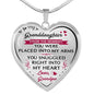 To My Granddaughter Birthday Gifts Novelty Heart Necklaces from Grandpa Granddad Grandfather