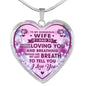 Great Gift For Wife - Valentine's Day Gift From Husband Lover, Novelty Romantic Unique Luxury Heart Necklace