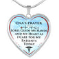 CNA's Prayer, Great Gift for Nurse Assistant - Unique Inspirational Luxury Charm Necklace For Birthday Nursing Day or any Special Occasion