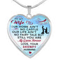 Birthday Gift, Valentine Gift Ideas, Husband and Wife Gift - Luxury Unique Inspirational Heart Necklace