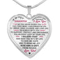 Daughter Birthday Gift from Daddy Father Papa - Inspirational Unique Novelty Luxury Necklace For Xmas Back to School or any Gift Occasion