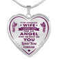 To My Gorgeous Girlfriend I Asked God For Angel He Sent Me You, Your Husband - Novelty Luxury Necklace for Birthday Valentine