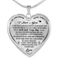 Valentine Gift For Girlfriend Lover - Novelty Inspirational Romantic Luxury Heart Necklace