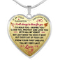 Dad To Daughter Gift Ideas from Daddy Father Papa - Inspirational Unique Novelty Luxury Necklace For Birthday Xmas Back to School or any Gift Occasion