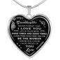 Best Gift for Granddaughter from Grandma Grandmother Nana - Unique Novelty Inspirational Luxury Necklace Gift For Birthday Xmas or any Special Occasion