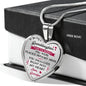 To My Granddaughter Birthday Gifts Novelty Heart Necklaces from Grandpa Granddad Grandfather