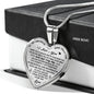 Valentine Gift For Girlfriend Lover - Novelty Inspirational Romantic Luxury Heart Necklace