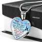 Birthday Gift, Valentine Gift Ideas, Husband and Wife Gift - Luxury Unique Inspirational Heart Necklace