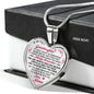 To My Granddaughter Birthday Gift Luxury Heart Necklace for Special Occasion