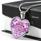 Great Gift For Wife - Valentine's Day Gift From Husband Lover, Novelty Romantic Unique Luxury Heart Necklace