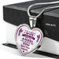 To My Gorgeous Girlfriend I Asked God For Angel He Sent Me You, Your Husband - Novelty Luxury Necklace for Birthday Valentine