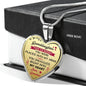 Great Gift To My Granddaughter For Birthday - Novelty Luxury Heart Necklaces from Grandma Grandmother