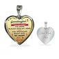 Great Gift To My Granddaughter For Birthday - Novelty Heart Necklaces from Grandpa Granddad Grandfather