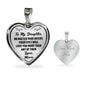 Daughter Gift Ideas From Mom Mother Aunt - Inspirational Jewelry Necklace Heart Pendant - Perfect for Birthday Graduation Back to School or Any Special Occasion Anniversary