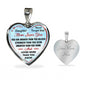 To My Daughter Mom Loves You Necklace Heart Pendant Luxury Gift For Little Girls