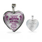 To My Gorgeous Girlfriend I Asked God For Angel He Sent Me You, Your Husband - Novelty Luxury Necklace for Birthday Valentine