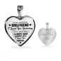 To My Gorgeous Girlfriend - Valentine Day Ideas for Her, Inspirational Romantic Luxury Heart Necklace Gift For Birthday, Wedding or Special Occasion